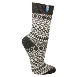 Uldsokker Islandsk Flag 60% uld Koks