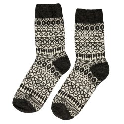 Uldsokker Islandsk Flag 60% uld Koks