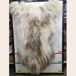 Islandsk klippet lammeskind naturligt str XXL  5810 140 cm + 