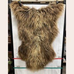 Islandsk lammeskind langh�ret brunt str XL - 4317