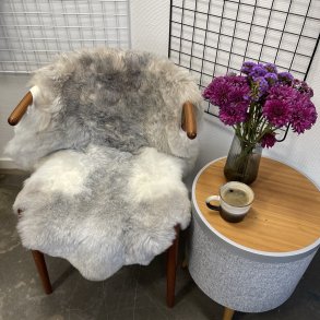 Islandsk klippet lammeskind gr� str M 2915