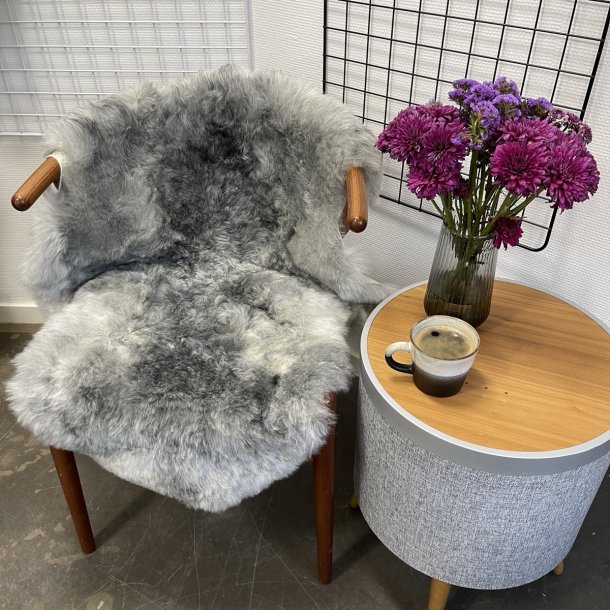 Islandsk klippet lammeskind gr� str M 2916