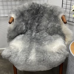 Islandsk klippet lammeskind gr� str M 2917