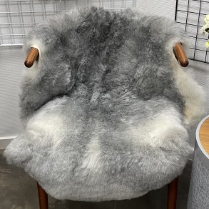 Islandsk klippet lammeskind gr� str M 2917