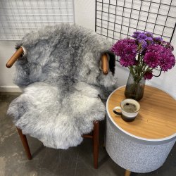 Islandsk klippet lammeskind gr� str M 2918