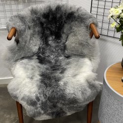 Islandsk klippet lammeskind gr� str M 2921