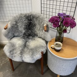 Islandsk klippet lammeskind gr� str M 2921