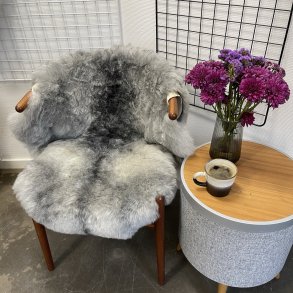 Islandsk klippet lammeskind gr� str M 2921