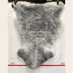 Islandsk klippet lammeskind gr� str M 2922