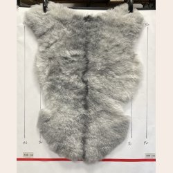 Islandsk klippet lammeskind gr� str M 2926