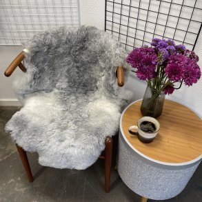 Islandsk klippet lammeskind gr� str M 2928