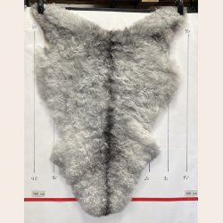 Islandsk klippet lammeskind gr� str M 2929