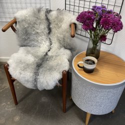 Islandsk klippet lammeskind gr� str M 2931