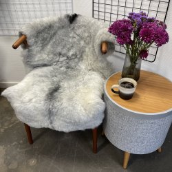 Islandsk klippet lammeskind gr� str M 2933