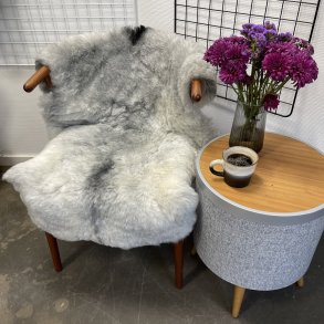 Islandsk klippet lammeskind gr� str M 2933