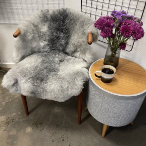 Islandsk klippet lammeskind gr� str M 2936