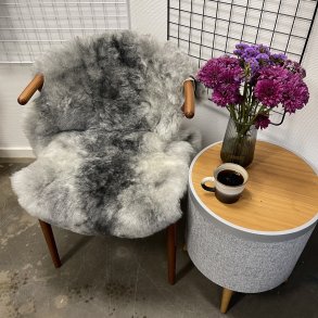 Islandsk klippet lammeskind gr� str M 2937