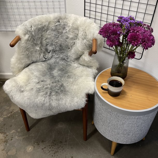 Islandsk klippet lammeskind gr� str M 2938