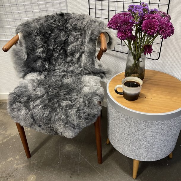 Islandsk klippet lammeskind gr� str M 2940