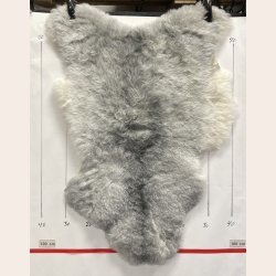 Islandsk klippet lammeskind gr� str M 2941