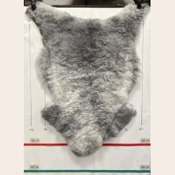Islandsk klippet lammeskind gr� str M 2942