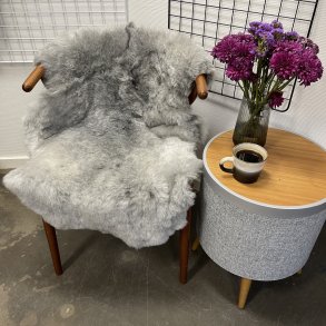 Islandsk klippet lammeskind gr� str M 2945