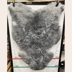Islandsk klippet lammeskind naturligt gr str XL  4914