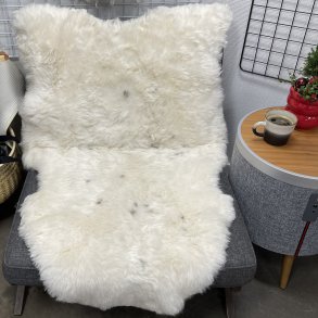 Islandsk klippet lammeskind hvid str XL 4512