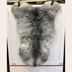 Islandsk klippet lammeskind gr� str M 2929