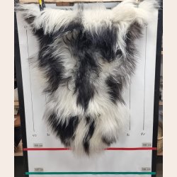 Islandsk lammeskind langh�ret plettet str M - 2210