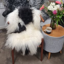 Islandsk lammeskind langh�ret plettet str M - 2216