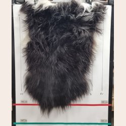 Islandsk lammeskind langh�ret plettet str M - 2220