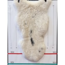 islandsk lammeskind korthret plettet str L - 3711