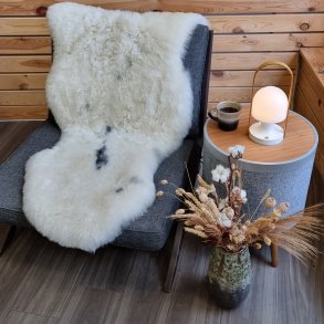 islandsk lammeskind korthret plettet str L - 3711