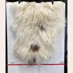 Islandsk lammeskind langh�ret brunt str S - 1210