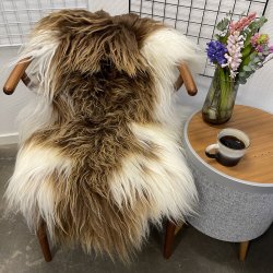 Islandsk lammeskind langh�ret brunt str S - 1211