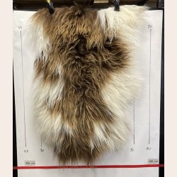 Islandsk lammeskind langh�ret brunt str S - 1211