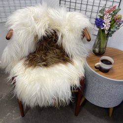 Islandsk lammeskind langh�ret bruntplettet str S - 1212