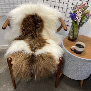 Islandsk lammeskind langh�ret brunt str S - 1214