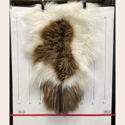 Islandsk lammeskind langh�ret brunt str S - 1214