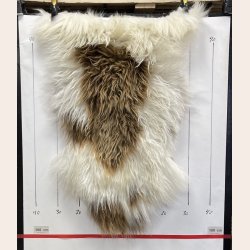 Islandsk lammeskind langh�ret brunt str S - 1215