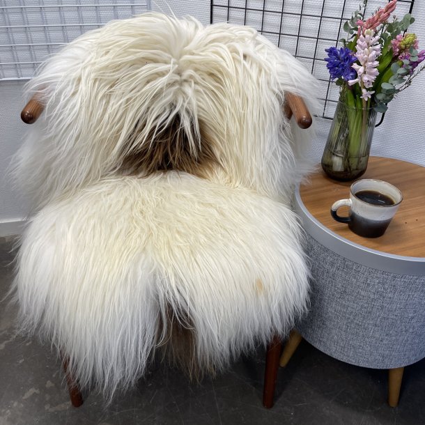 Islandsk lammeskind langh�ret brunt str S - 1217