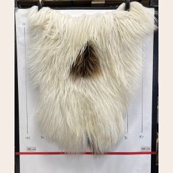 Islandsk lammeskind langh�ret brunt str S - 1217
