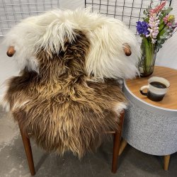 Islandsk lammeskind langh�ret brunt str S - 1218