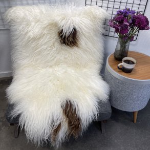 Islandsk lammeskind plettet str XL 4213