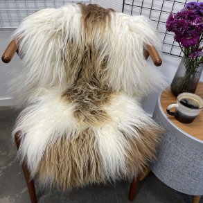 Islandsk lammeskind langh�ret brunt str M - 2330