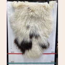 Islandsk lammeskind langh�ret brunt str M - 2331