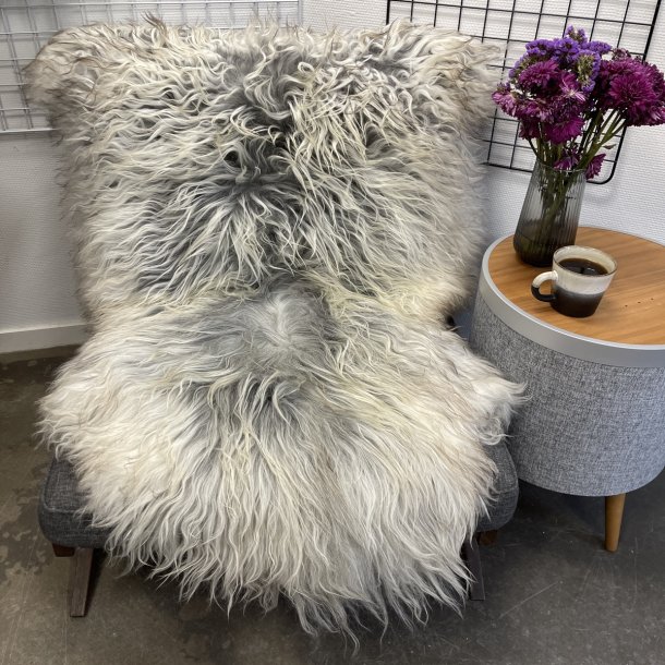 Islandsk lammeskind gr� str XL 4412