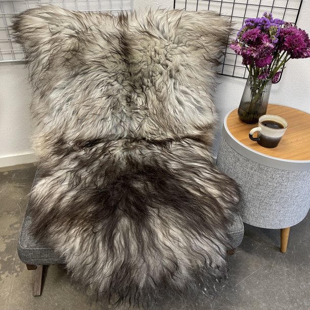 Islandsk lammeskind gr� str XL 4415