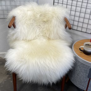 Islandsk lammeskind langh�ret lyst str M - 2012